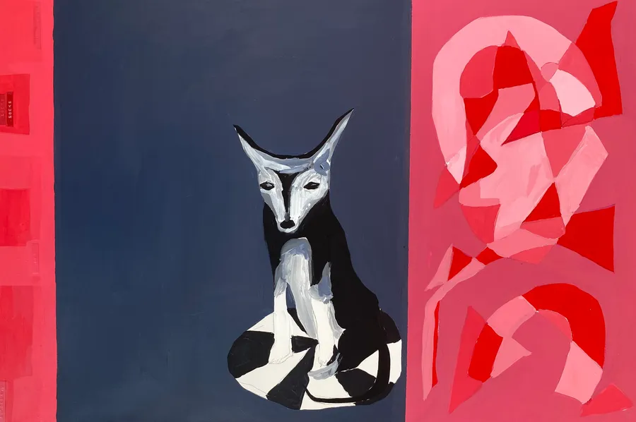 horseshoe (2024) acrylic on canvas 61 x 91 cm